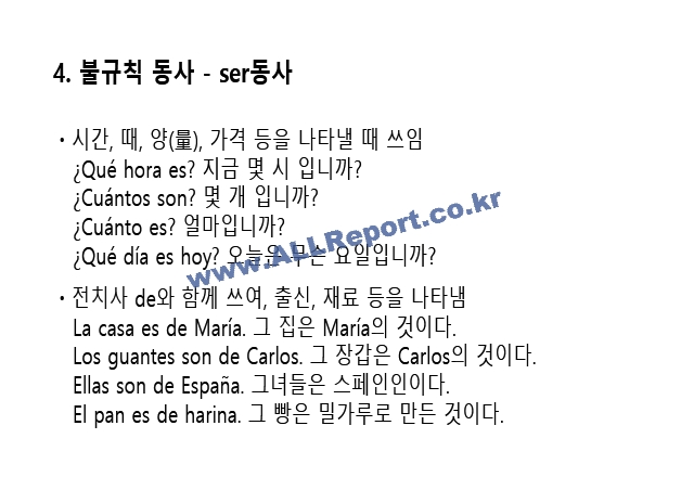 스페인어 동사 표현   (9 )